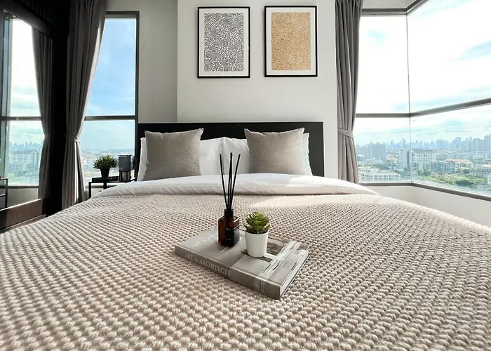 Apartment Tranquil 2 Bedroom - Ultra Fast Wifi - Bts On Nut Bangkok