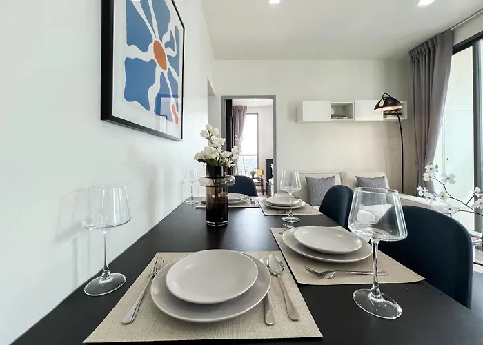 Apartment Tranquil 2 Bedroom - Ultra Fast Wifi - Bts On Nut *